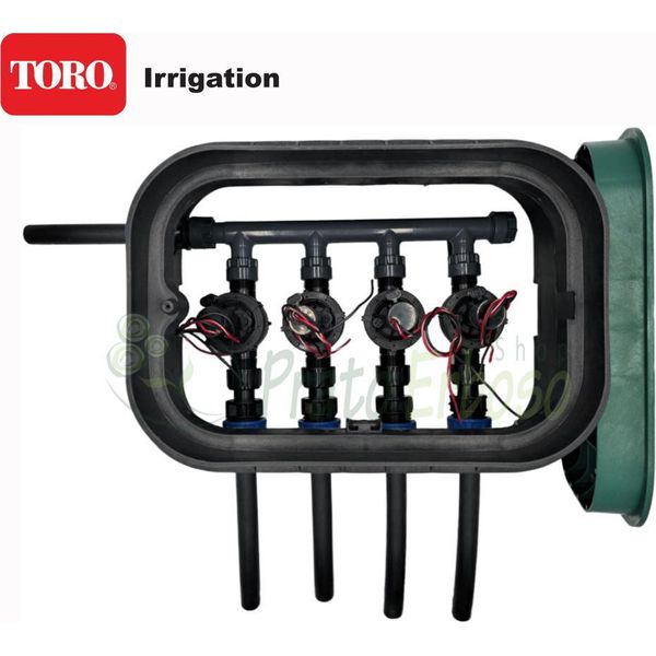 PA-EZP-4-9V - Pozzetto Per Irrigazione Assemblato Da 1" A 4 Zone Con Componentistica Toro"-image