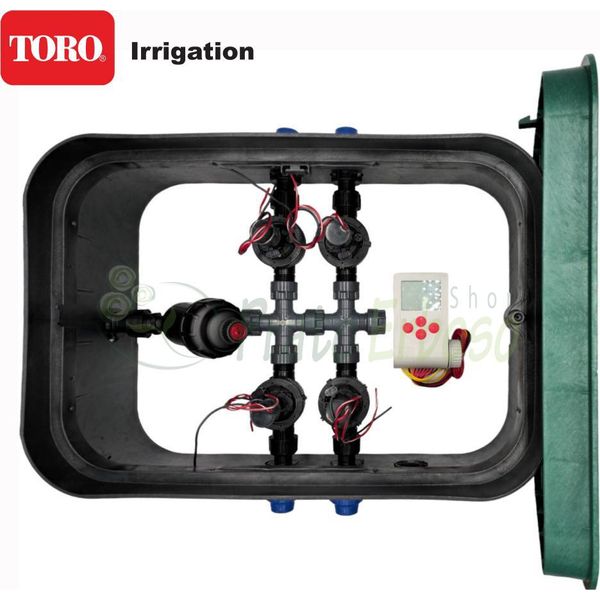 PA-EZP-PF4 - Pozzetto Per Irrigazione Assemblato Da 1" A 4 Zone Con Componentistica Toro"-image