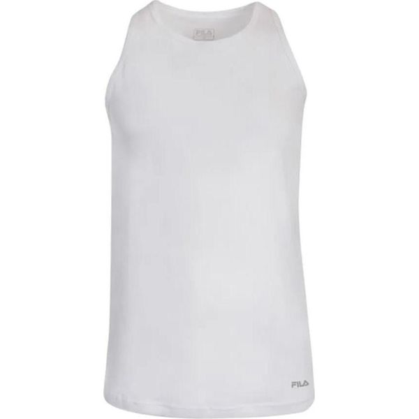 Canotta Fila Uomo - Canotta, Girocollo, Maglia Unica, Monocolore Bianco L-image