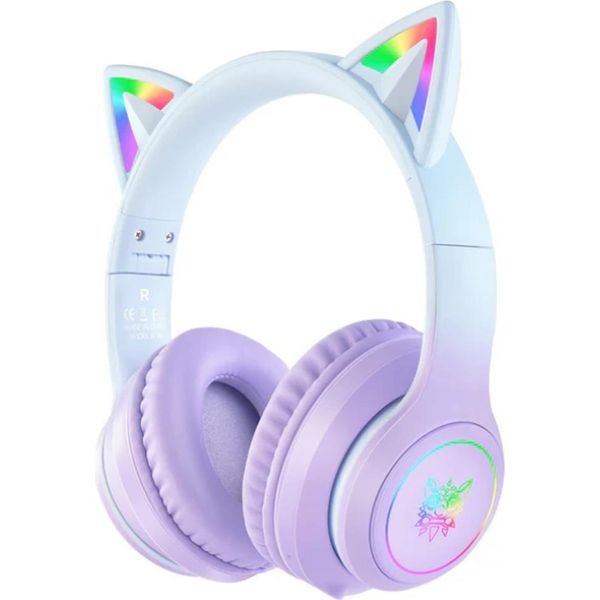 Onikuma B90 Rgb Cat Ears Gaming Headphones Purple-image