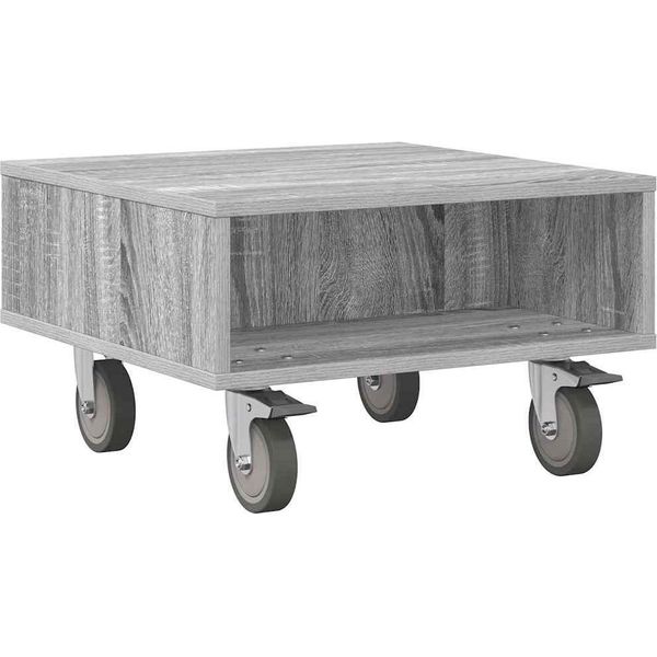Syfax™ Tavolino Con Ruote Grigio Sonoma 50,5 X 50 X 30 Cm-image
