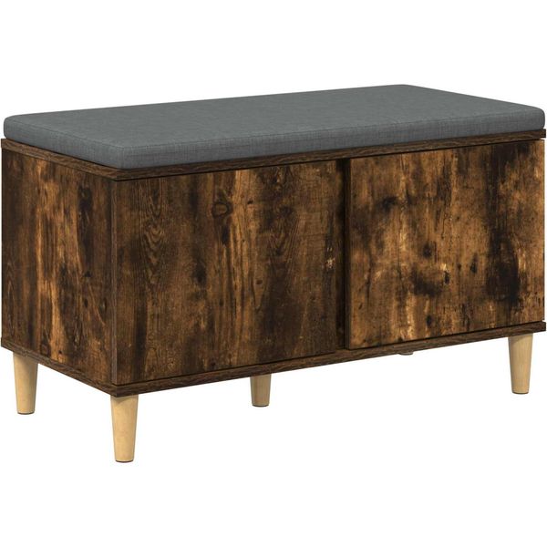 Syfax™ Panca Per Ingresso Con Cuscino Rovere Fumé 60 X 38 X 46 Cm-image