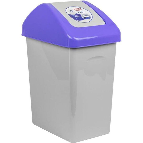 Branq Cestino Per Rifiuti Con Coperchio Incernierato 10L-image