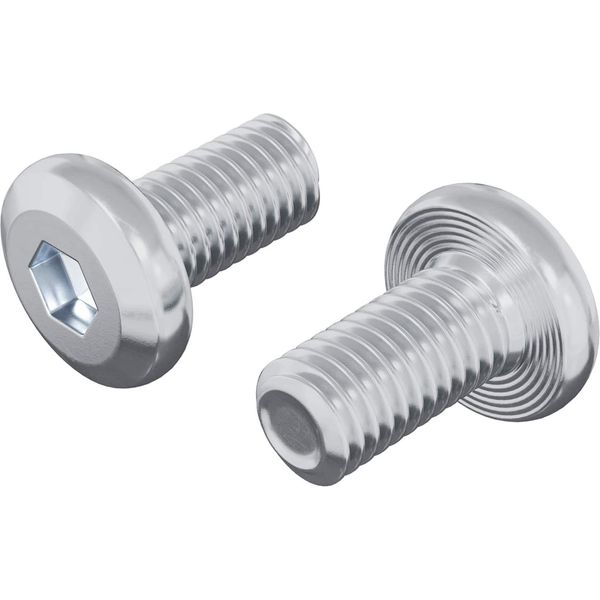 Vidaxl Vite Con Cricchetto Uni 2 Pezzi Argento M6 X 12 Mm Acciaio-image
