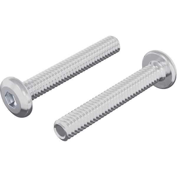 Vidaxl Vite Con Cricchetto Uni 2 Pezzi Argento M6 X 35 Mm Acciaio-image