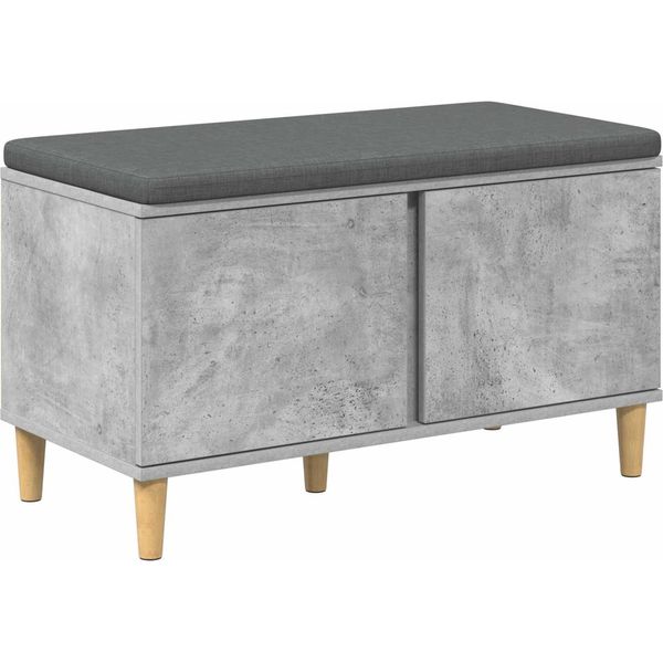 Syfax™ Panca Per Ingresso Con Cuscino Grigio Cemento 60 X 38 X 46 Cm-image