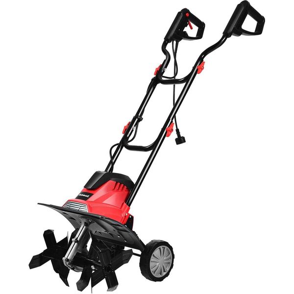 Costway Fresa Elettrica Fresa Da Giardino 4 Lame Per Zappare / 1200W / 22 Cm Di Profondità Di Lavoro / 35 Cm Di Larghezza Di Lavoro / 365 Giri/Min-image