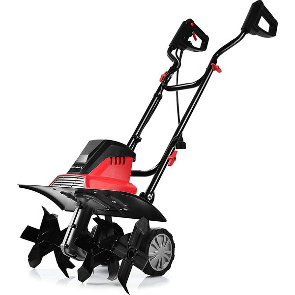 Costway Fresa Elettrica Fresa Da Giardino 6 Lame / 1500W / 22 Cm Di Profondità Di Lavoro / 43 Cm Di Larghezza Di Lavoro / 400 Giri/Min-image