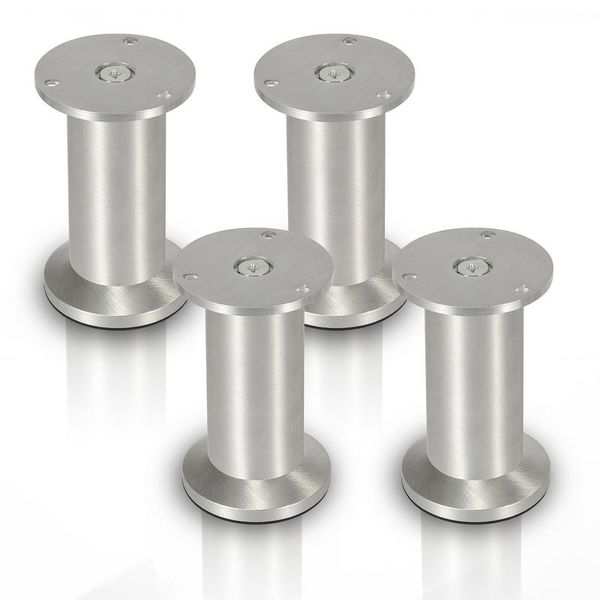 Yakimz 4X Piedi Per Mobili Piedi Per Mobili Piedi In Alluminio Diametro 40 Mm Altezza 150 Mm Nero Altezza Regolabile-image