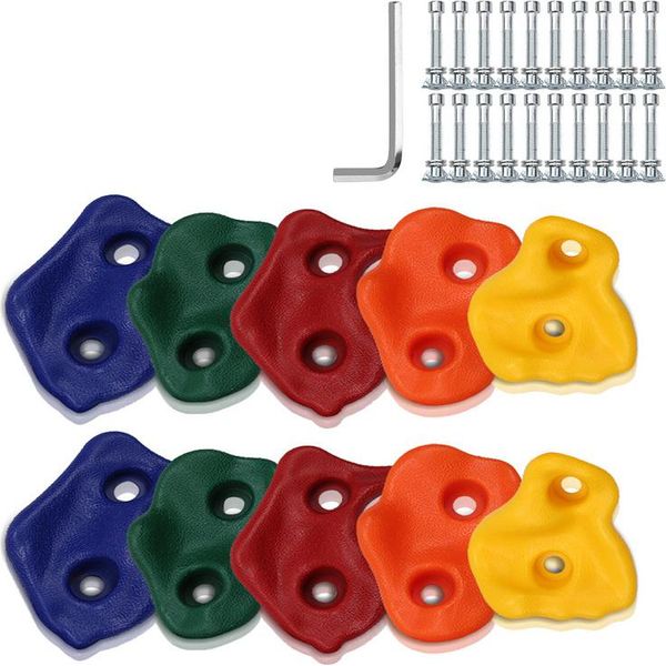 Yakimz 40X Prese Per Arrampicata Pietre Boulder Bambini Pietre Per Arrampicata Outdoor Indoor Incl. Viti-image