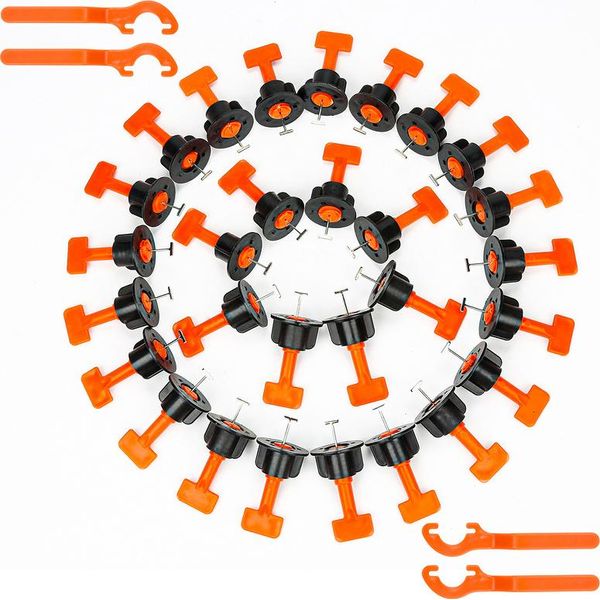 Tolletour 220Pz Sistema Di Livellamento Aiuto Alla Posa Sistema Di Livellamento Piastrelle+ 4 Utensili-image