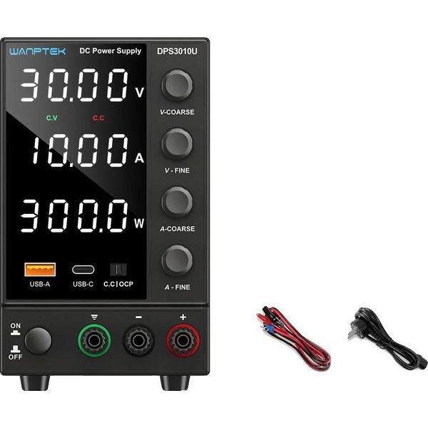 Alimentatore Dc, Tensione Regolabile, Uscita 10A, DPS3010U 30V 10A-image