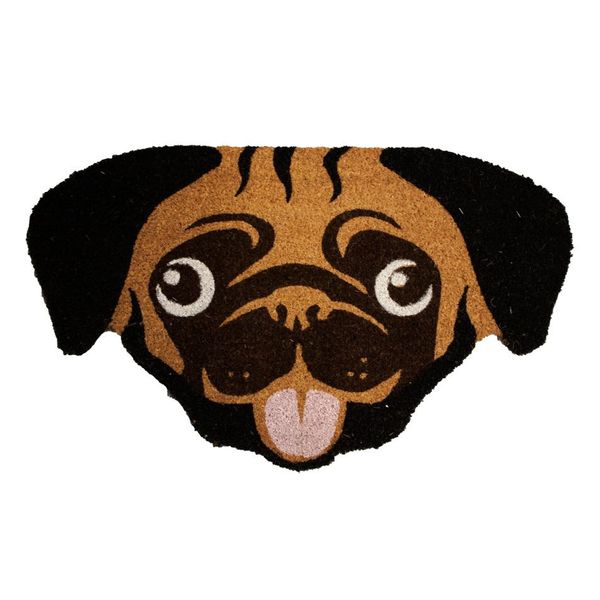 Home Elements Tappetino In Fibra Di Cocco, Forma Di Cane, 43X73 Cm-image