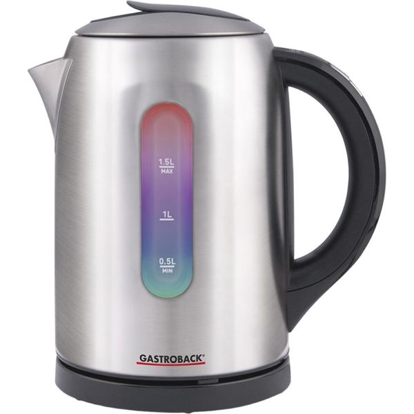 Gastroback Vision Pro, 1,5 L, 2400 W, Acciaio Inox, Temperatura Regolabile, Indicatore Del Livello Dell'acqua, Protezione Da Surriscaldamento-image