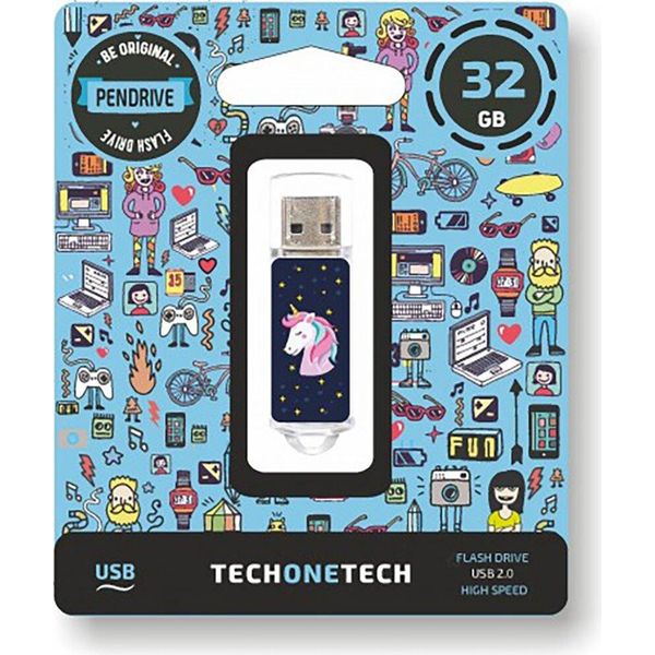 Unità Flash Usb 2.0 Tech One Tech Unicorn Dream 32 Gb-image
