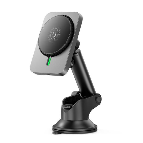 Xo Supporto Per Cellulare Supporto Magnetico Per Auto Con Caricatore Induttivo 15W, Ventosa Parabrezza Auto Supporto Universale Per Cellulare Smartphone-image
