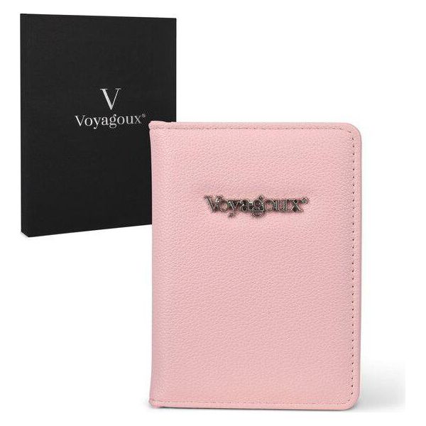 Voyagoux® Set Copripassaporto/Etichette Per Bagagli - Copripassaporto - Etichette Per Valigie - Rosa-image