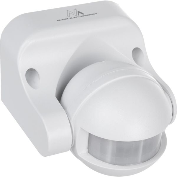 Rilevatore Di Movimento Pir Sensore Crepuscolare Infrarossi IP44 Bianco Portata 12M Carico Massimo 800/1200W MCE358 W-image