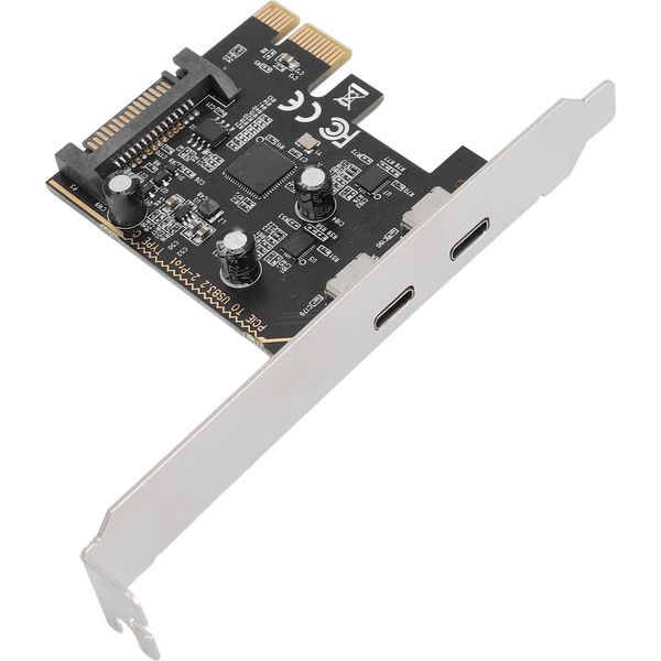 Scheda Adattatore Da Pcie A Type-C, Usb 3.2 Gen1, Scheda Di Espansione A 2 Porte, Chip Di Controllo Principale ASM1042, 5 Gbit/S Per Pc Desktop-image