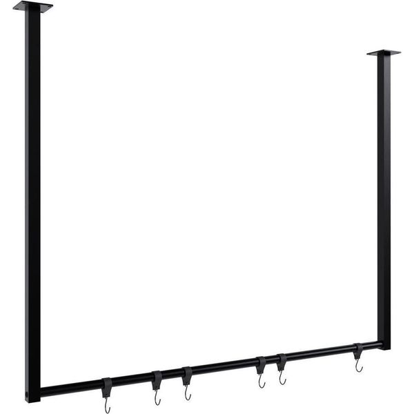 Stendibiancheria - Appendiabiti - Montaggio A Soffitto, Elegante E Antipiega Capacità Di Carico 50 Kg-image