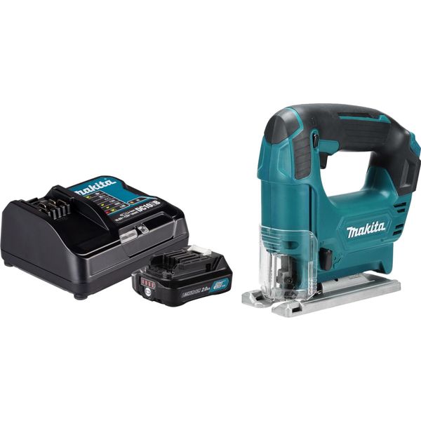Seghetto Alternativo A Batteria Makita Jv 101 DSA1 12 V Max. 65 Mm + 1X Batteria Ricaricabile 2,0 Ah + Caricabatterie-image