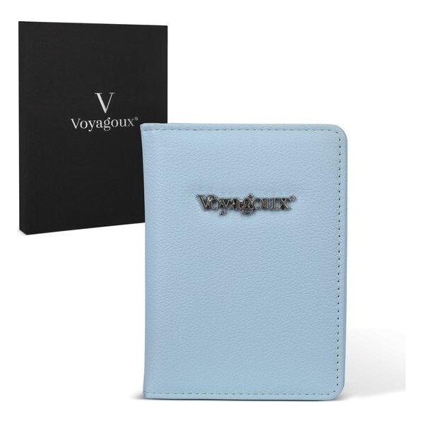 Set Copri Passaporto / Etichette Per Bagagli Voyagoux® - Copri Passaporto - Etichette Per Bagagli Per Valigie - Blu-image
