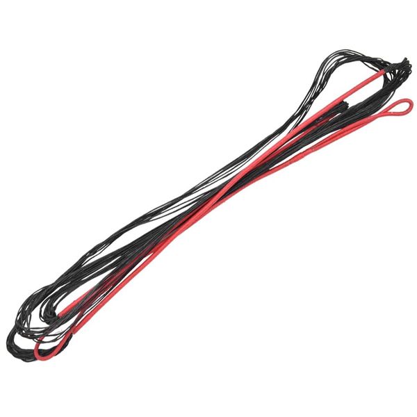 Corde D'arco In Nylon, 12 Fili, 60 Pollici, Per Arco Ricurvo/Longbow, Nero-Rosso-image