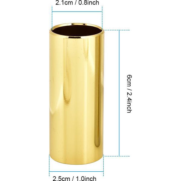 2 Pz��Ck Guide Per Chitarra, Guide Per Corde Di Chitarra Con Barra Di Scorrimento In Metallo In Ottone, Guide Per Chitarra Elettrica Per Strumenti A Corde Di Chitarra-image