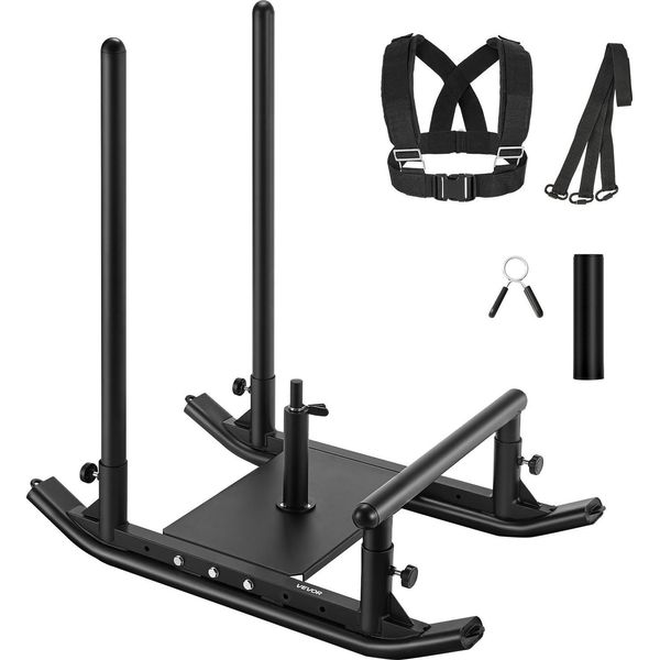 Slitta Pesi Vevor Slitta Per L'allenamento Della Forza Per Migliorare La Velocità Durante Gli Esercizi Sportivi, Dispositivo Fitness Con Impugnatura, Compatibile Con Dischi Pesi Da 25/51 Mm Nero Slitta Pesi Vevor Slitta Per L'allenamento Della Forza Per Migliorare La Velocità Durante Gli Esercizi Sportivi, Dispositivo Fitness Con Impugnatura, Compatibile Con Dischi Pesi Da 25/51 Mm Nero-image