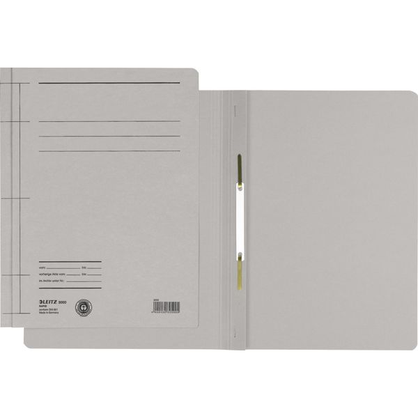 Leitz 3000-00-85 3000 Schnellhefter Rapid - A4, 250 Blatt, Kfm. Heftung, Manilakarton (Rc), Grau-image