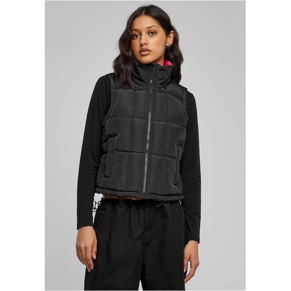 Urban Classics - Gilet Reversibile Da Donna Nero/Fucsia - M-image