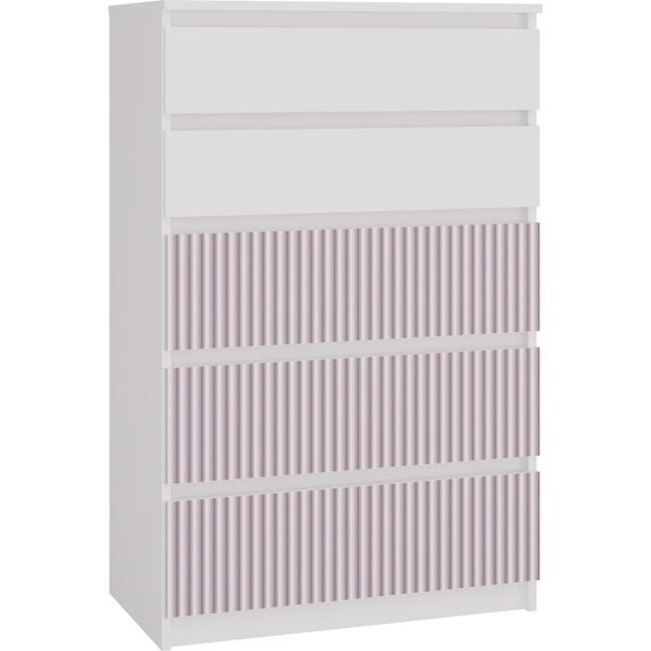 Cassettiera Con Cassetti Per Bambini Duster - Bianco / Rosa-image
