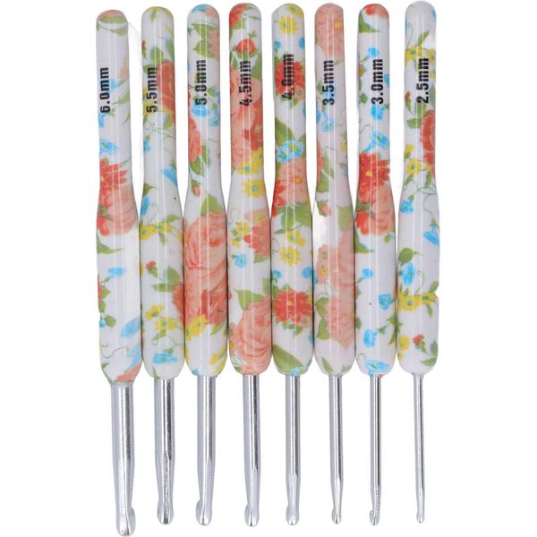 Set Di Ganci Per Uncinetto, Ganci Per Uncinetto, Gancio Per Uncinetto Colorato, Ago Per Uncinetto, Manico Per Uncinetto, Gancio Per Lavorare A Maglia-image