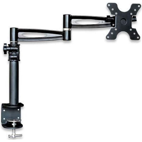 Techly 13-27 Desk Stand For Monitor Long Arm Tilt ICA-LCD 502BK-image