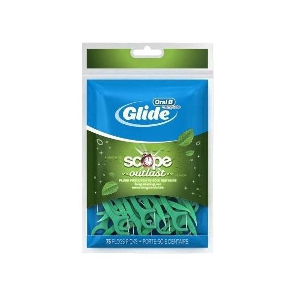 Oral-B | Grattini Per Filo Interdentale - 75 Pezzi - Igiene Orale - Scope Outlast - Spazzolamento Facile E Confortevole-image