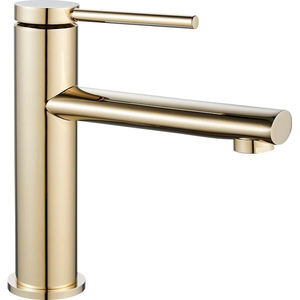 Rubinetto Da Lavabo Rea Oval Gold Low-image