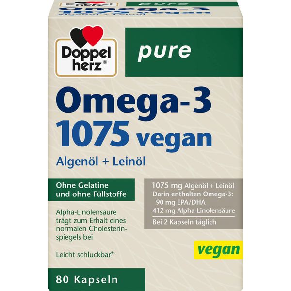 Doppio Cuore Omega-3 1075 Capsule Pure Vegane 80 Capsule-image