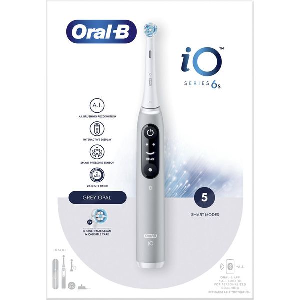 Spazzolino Vibrante Per Adulti Oral-B Io 6S Grigio, Bianco-image