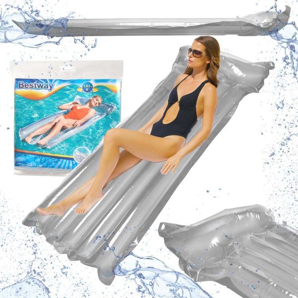 Bestway 44013 Materasso Gonfiabile Per Il Nuoto Grigio-image
