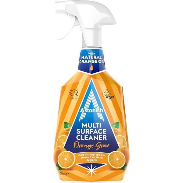 Astonish | Detergente Universale Con Olio D'arancia - 750 Ml - Detergente Multisuperficie - Profumo Fresco - Pulizia Efficace-image