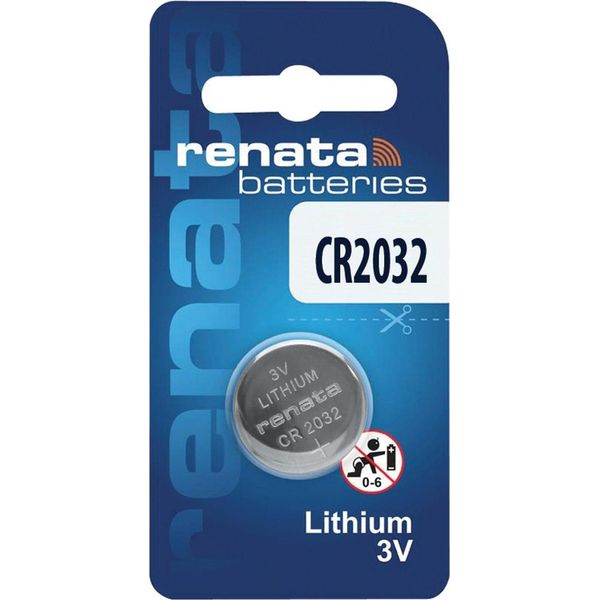 Batteria Al Litio CR2032 Renata 3Vdc 250Mah (Blister Di 1 Batteria)-image