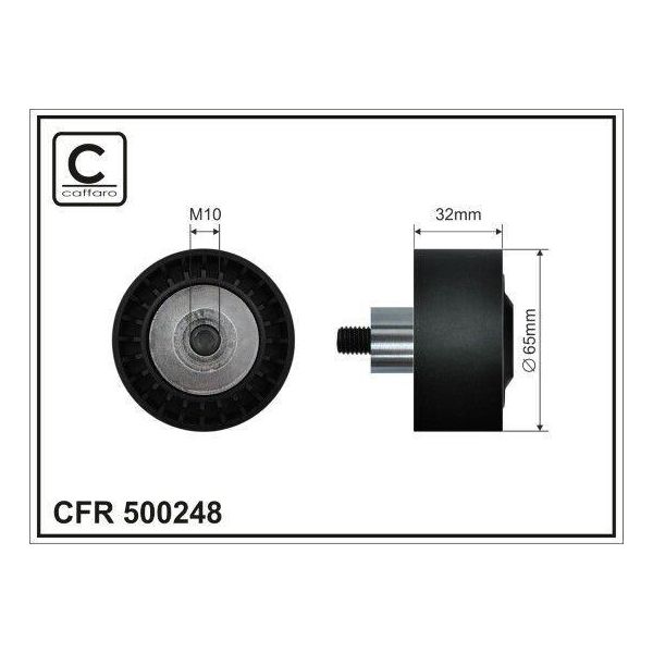 Caffaro 500248 Puleggia Folle Cinghia A V 65Mm Per Bmw 5 Touring (F11) 5 Berlina (F10) 1 Hatchback (F20) 3 Touring (F31) 3 Berlina (F30, F80)-image