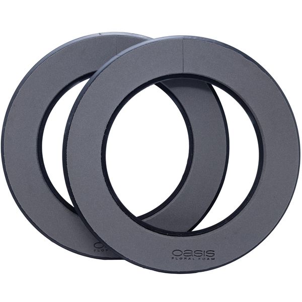 Oasis Floral Foam Black Naylor Base Ring Ø35Cm Floral Foam - 2 Pezzi-image