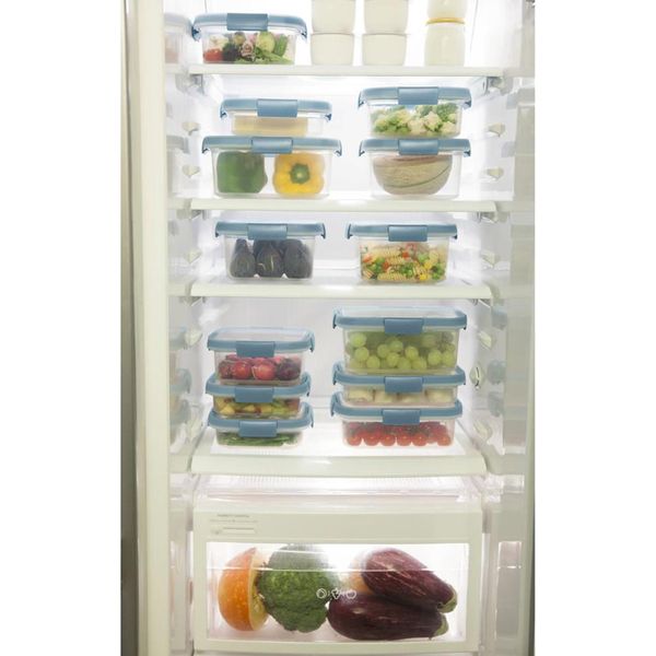 Curver Smart Fresh Scatola Per Alimenti Freschi Rettangolare Bassa 3,5L Trasparente/Grigio-image