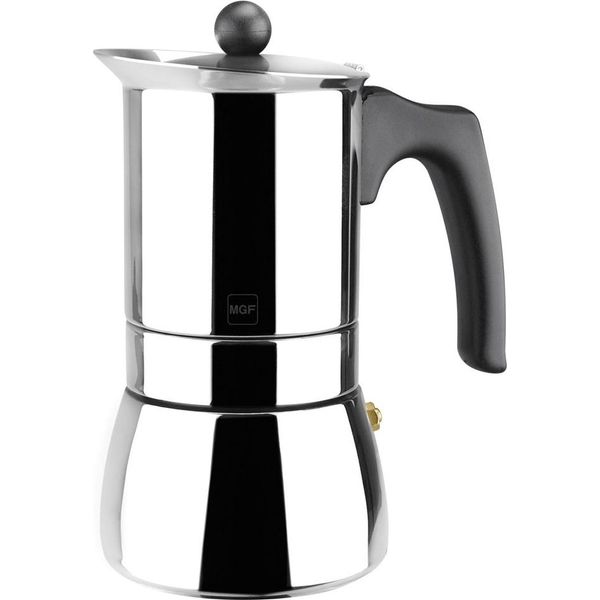Macchina Per Caffè Espresso Magefesa Genova, Acciaio Inox, 6 Porzioni, Argento/Nero-image