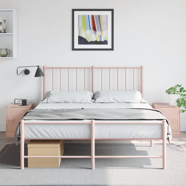 2025 Cloris Comodini 2 Pz. Rosa 34,5X39X44 Cm In Acciaio - Comodini E Armadietti Vendita7548702 1Pacco-image