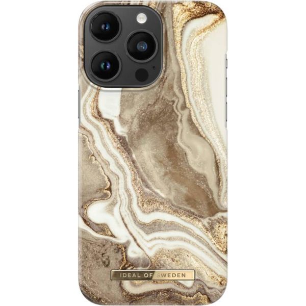 Ideal Of Sweden Custodia Stampata Per Iphone 14PM Sabbia Dorata Marmo-image