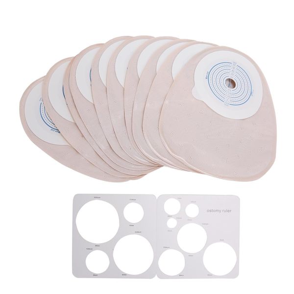 10 Pezzi Monouso Sacca Per Colostomia Stoma Ileostomia Stoma Apparecchi Per Stomia-image