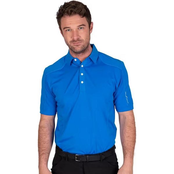Island Green - Polo Trapuntata Da Uomo - Emblema PB317 (S) (Azzurro)-image
