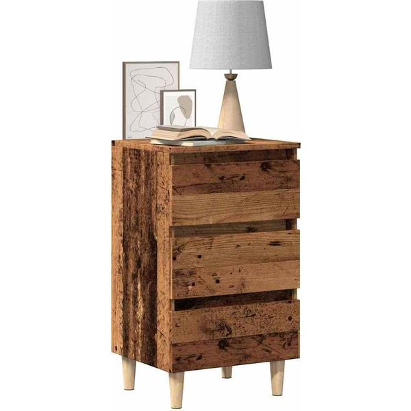 Best MöBel Comodino Effetto Legno Antico 40X35X69 Cm Materiale Legno - Comodini E Armadi Cloris New8086301 1Pacco-image